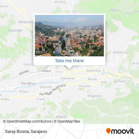 Saray Bosna map