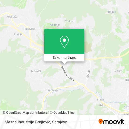 Mesna Industrija Brajlovic map