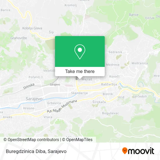 Buregdzinica Diba map