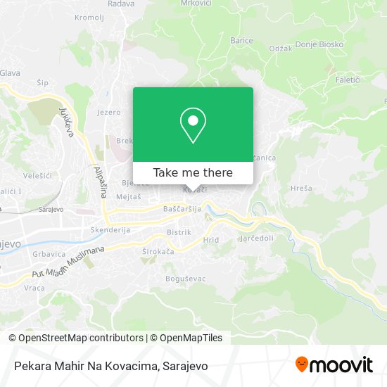 Pekara Mahir Na Kovacima map