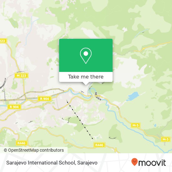 Sarajevo International School map
