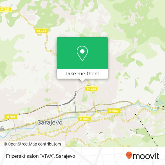 Frizerski salon "VIVA" map