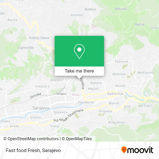 Fast food Fresh mapa