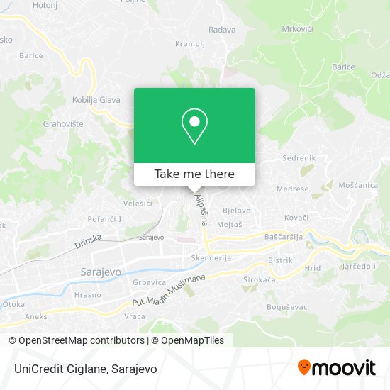 UniCredit Ciglane map