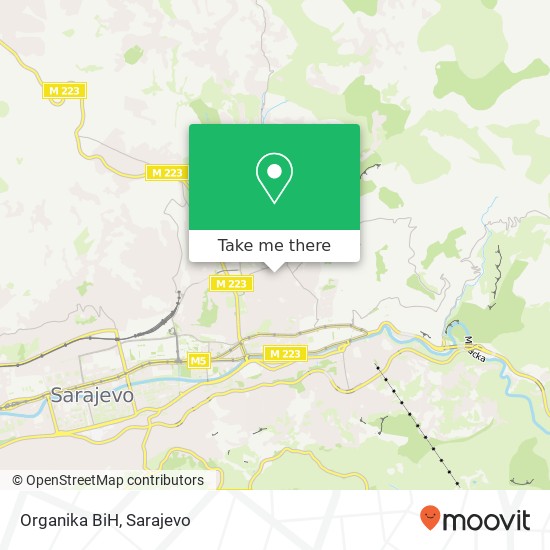 Organika BiH map