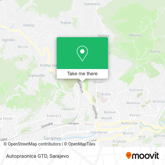 Autopraonica GTD mapa