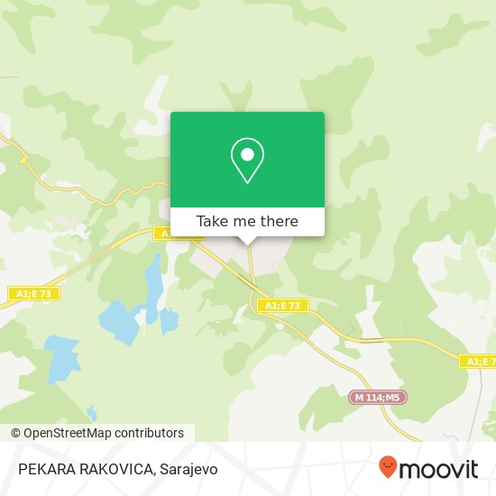 PEKARA RAKOVICA mapa