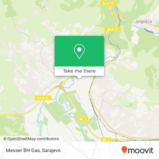 Messer BH Gas map
