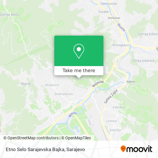 Etno Selo Sarajevska Bajka map