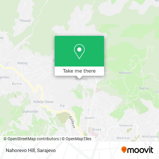 Nahorevo Hill map