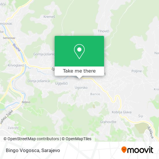 Bingo Vogosca map