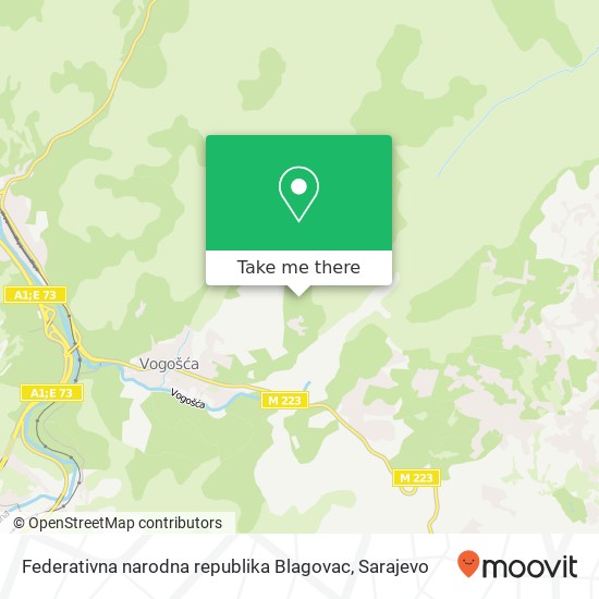Federativna narodna republika Blagovac map