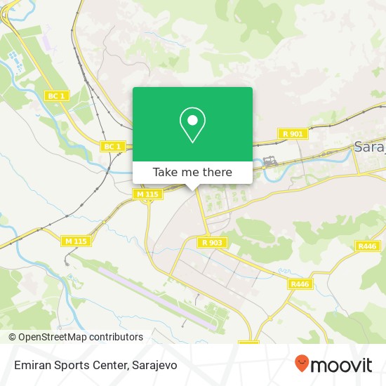 Emiran Sports Center map