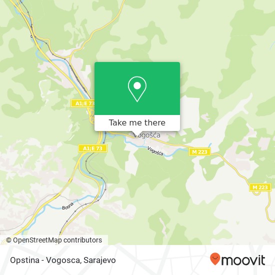 Opstina - Vogosca map
