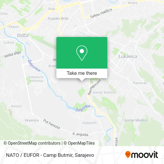 Karta NATO / EUFOR - Camp Butmir