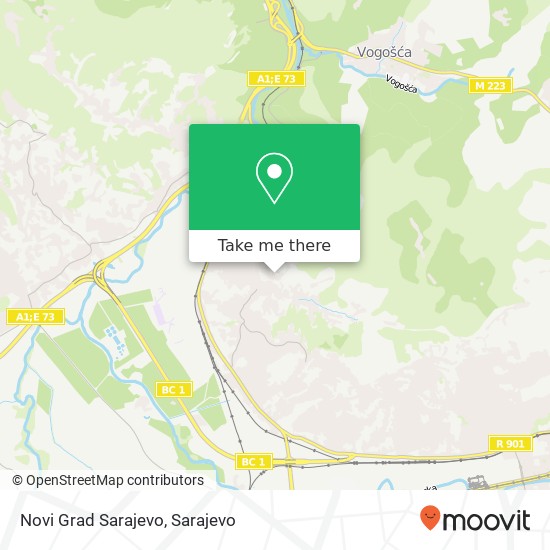 Novi Grad Sarajevo mapa