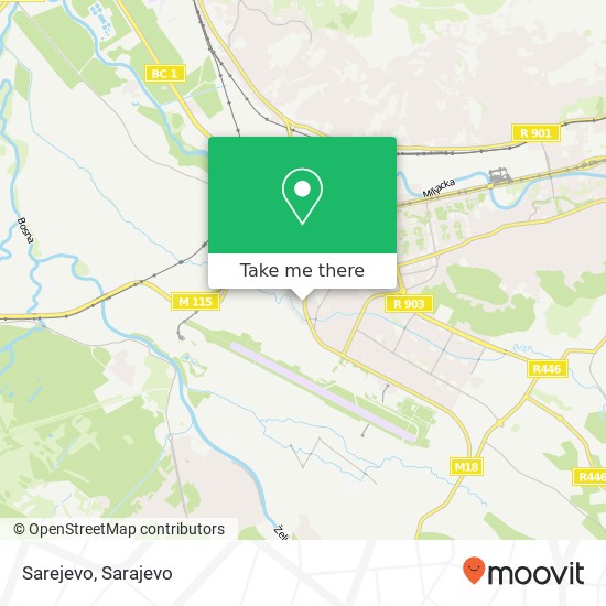 Sarejevo mapa