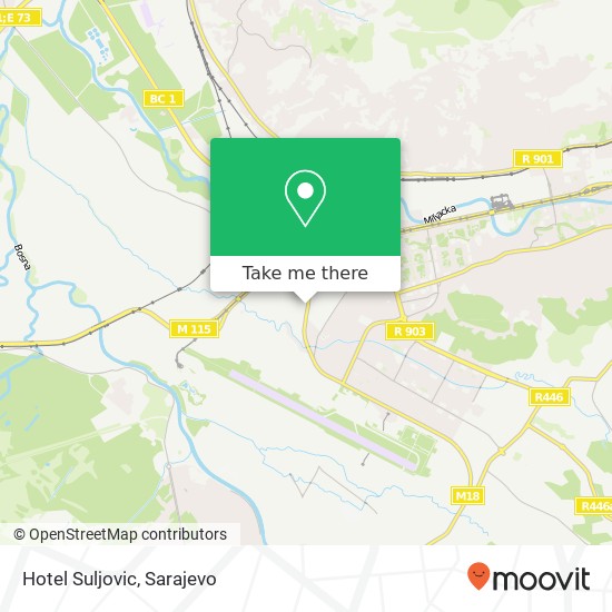 Hotel Suljovic map