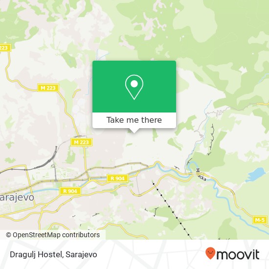 Dragulj Hostel map