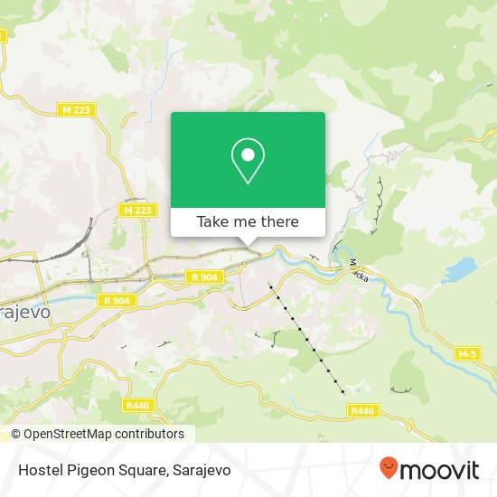 Hostel Pigeon Square map