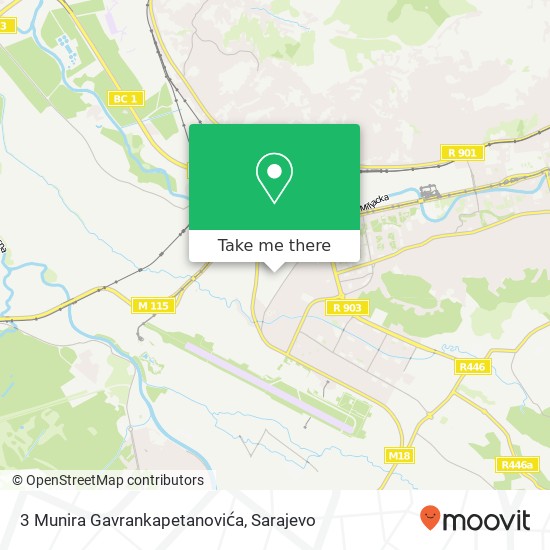 3 Munira Gavrankapetanovića map