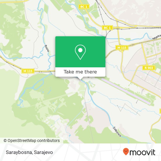 Saraybosna mapa