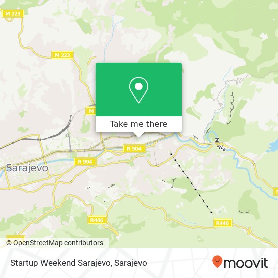 Startup Weekend Sarajevo mapa