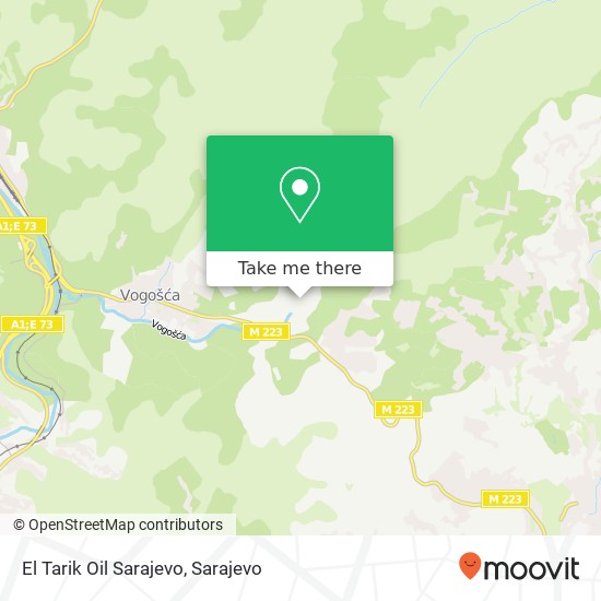 El Tarik Oil Sarajevo map