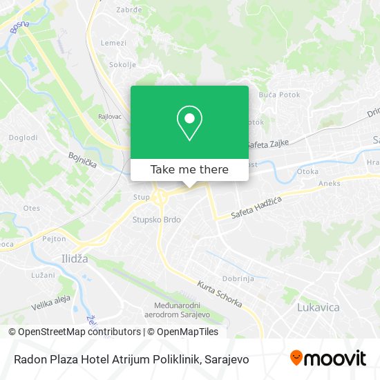 Radon Plaza Hotel Atrijum Poliklinik map