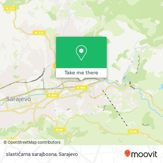 slastičarna sarajbosna mapa