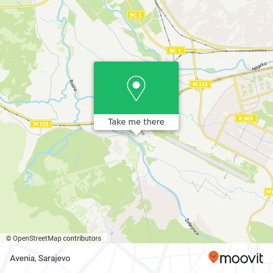 Avenia map