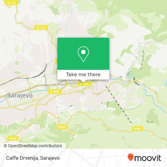 Caffe Drvenija map