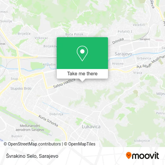 Švrakino Selo map