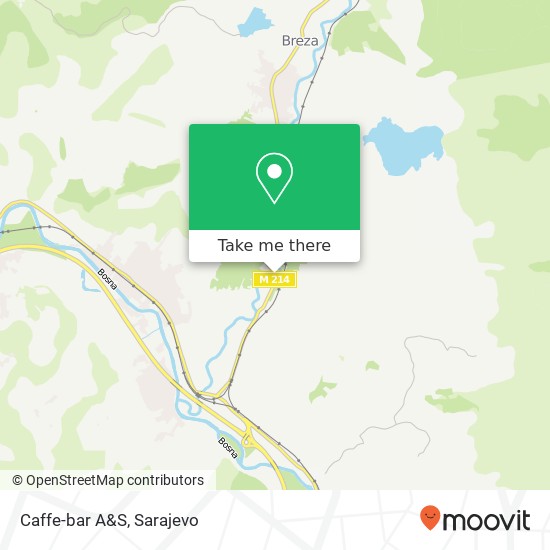 Caffe-bar A&S map