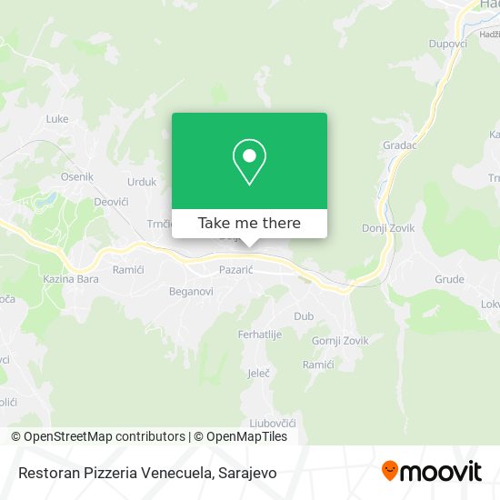 Restoran Pizzeria Venecuela map