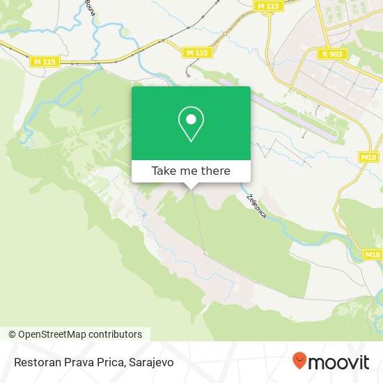 Restoran Prava Prica, 71212 Ilidza map