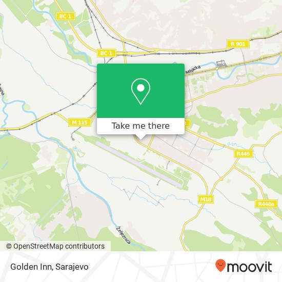 Golden Inn, Aleja Bosne Srebrene 71000 Sarajevo mapa