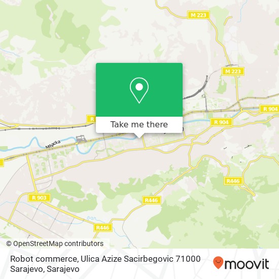 Robot commerce, Ulica Azize Sacirbegovic 71000 Sarajevo map