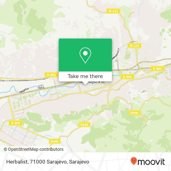 Herbalist, 71000 Sarajevo mapa