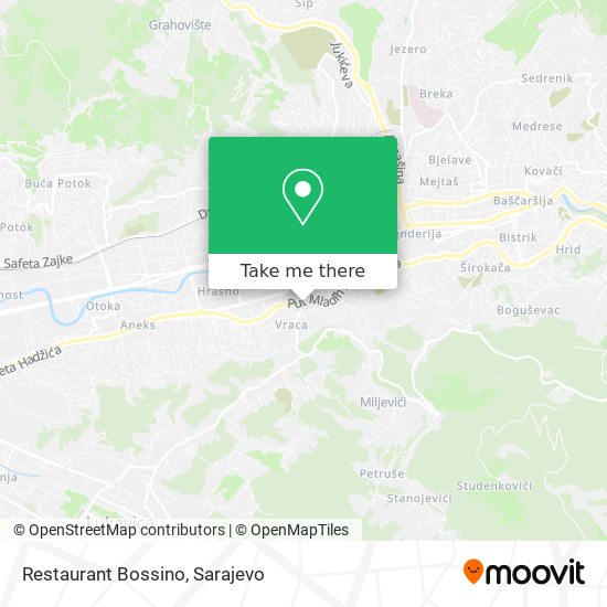 Restaurant Bossino map