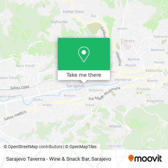 Sarajevo Taverna - Wine & Snack Bar map