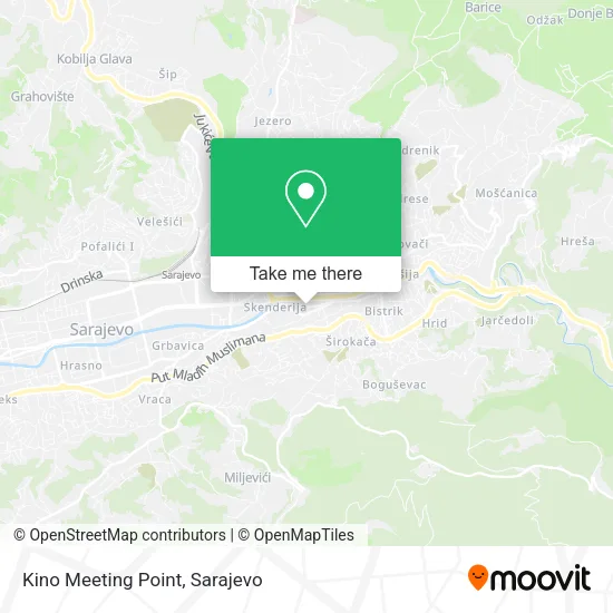 Kino Meeting Point map