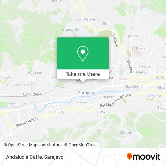 Andalucia Caffe map