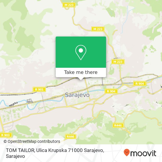 TOM TAILOR, Ulica Krupska 71000 Sarajevo map