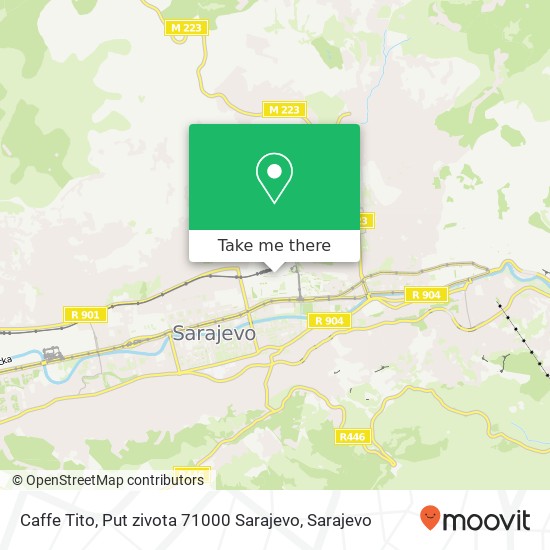 Caffe Tito, Put zivota 71000 Sarajevo map