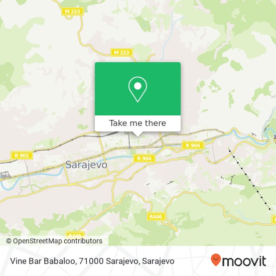 Vine Bar Babaloo, 71000 Sarajevo map