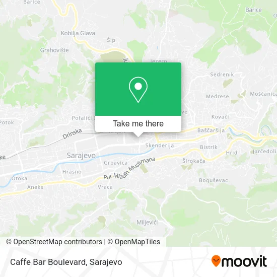 Caffe Bar Boulevard map