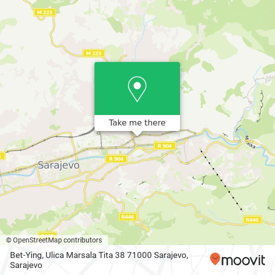 Bet-Ying, Ulica Marsala Tita 38 71000 Sarajevo mapa