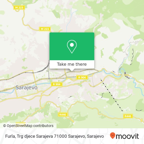 Furla, Trg djece Sarajeva 71000 Sarajevo map