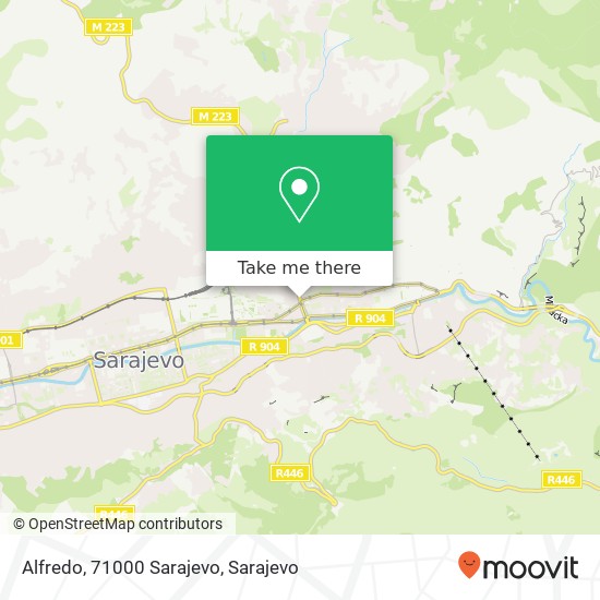 Alfredo, 71000 Sarajevo map